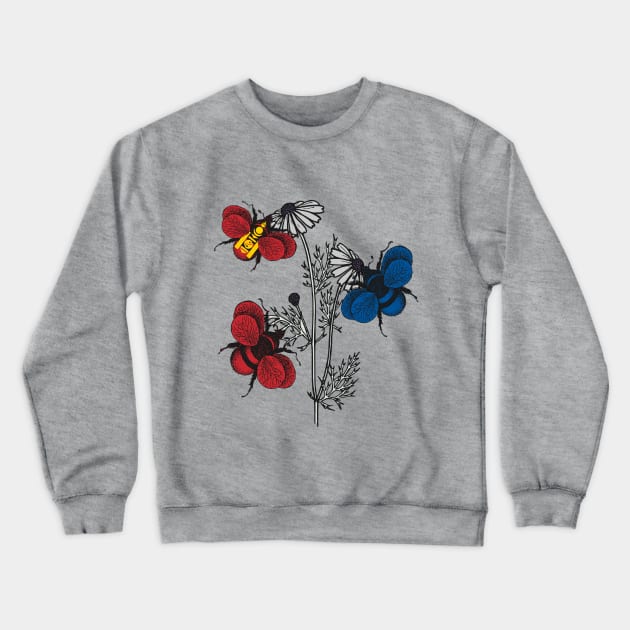 Mongolia Bee Swarm Crewneck Sweatshirt by Fusti